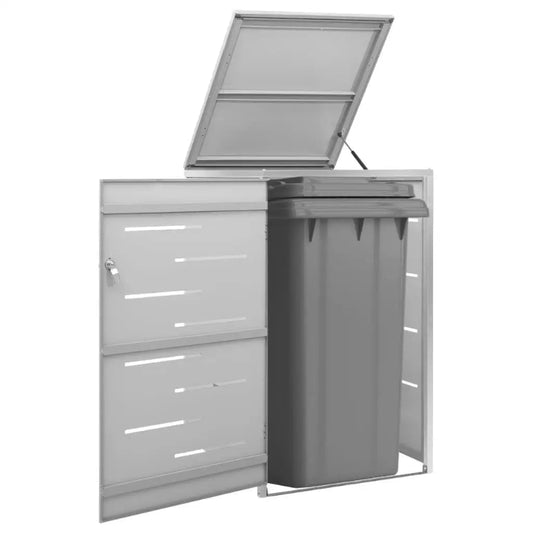 Cache de poubelle exterieure en inox