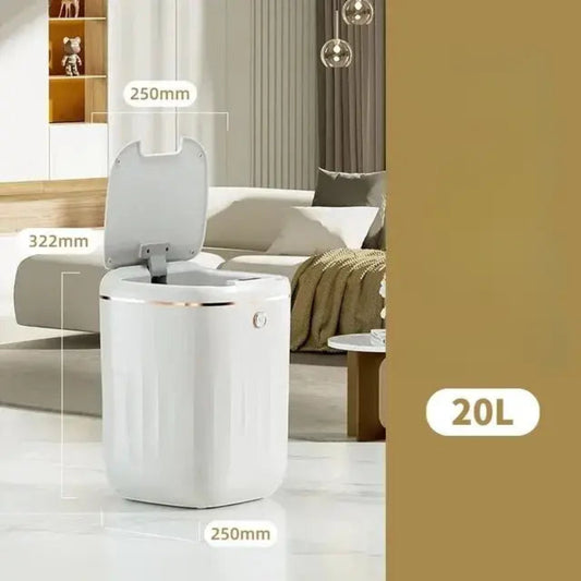 Poubelle automatique 20L blanche
