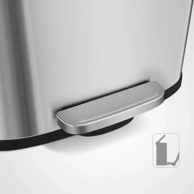 Plan sur la pédale de la Poubelle de cuisine 50L + 5L en inox
