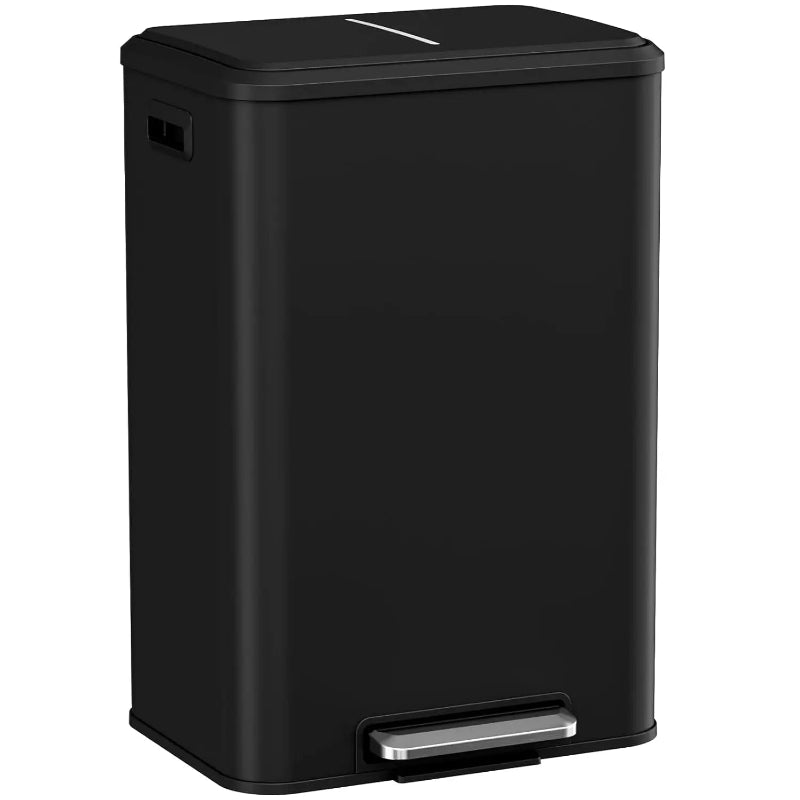 Poubelle de cuisine noire 40L