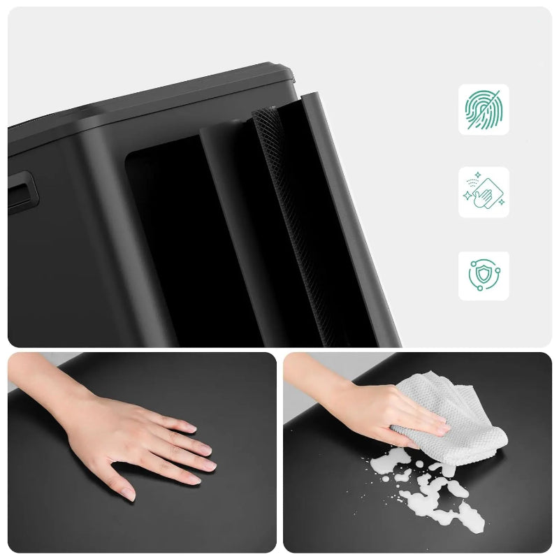 Caractéristiques de la Poubelle de cuisine noire 40L