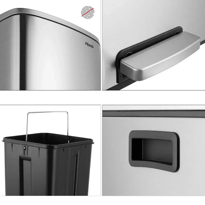 Focus sur la Poubelle à double compartiment 60L