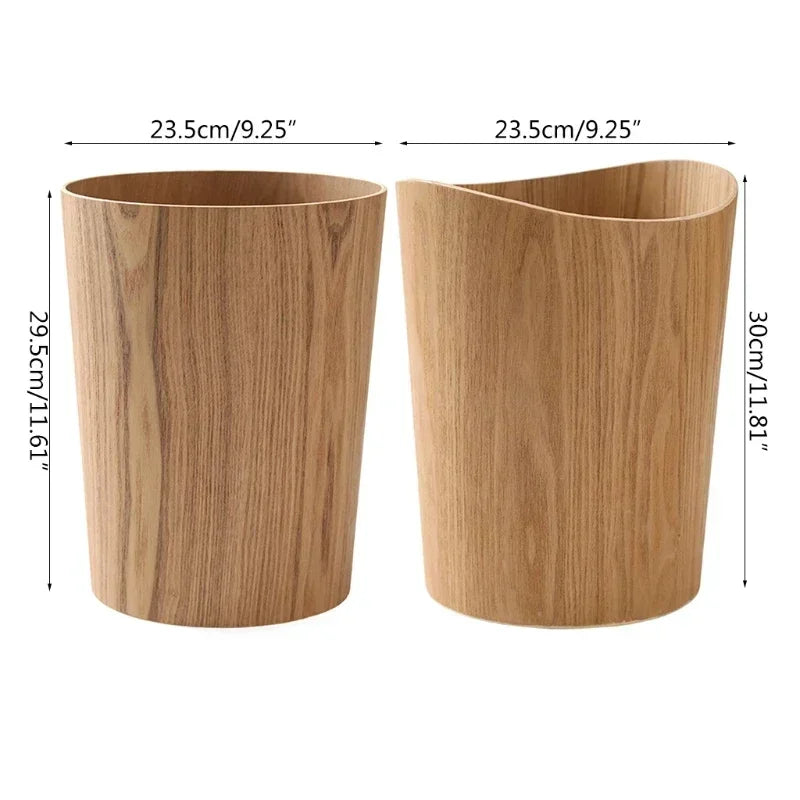 Poubelle en bois nordique dimension