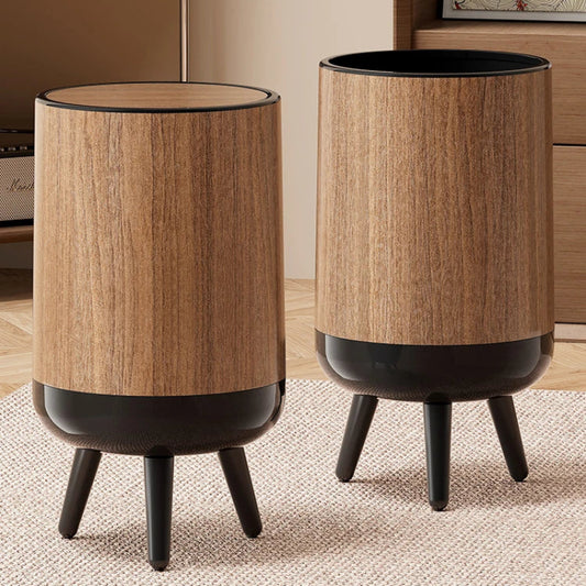 Poubelle retro en bois 15L