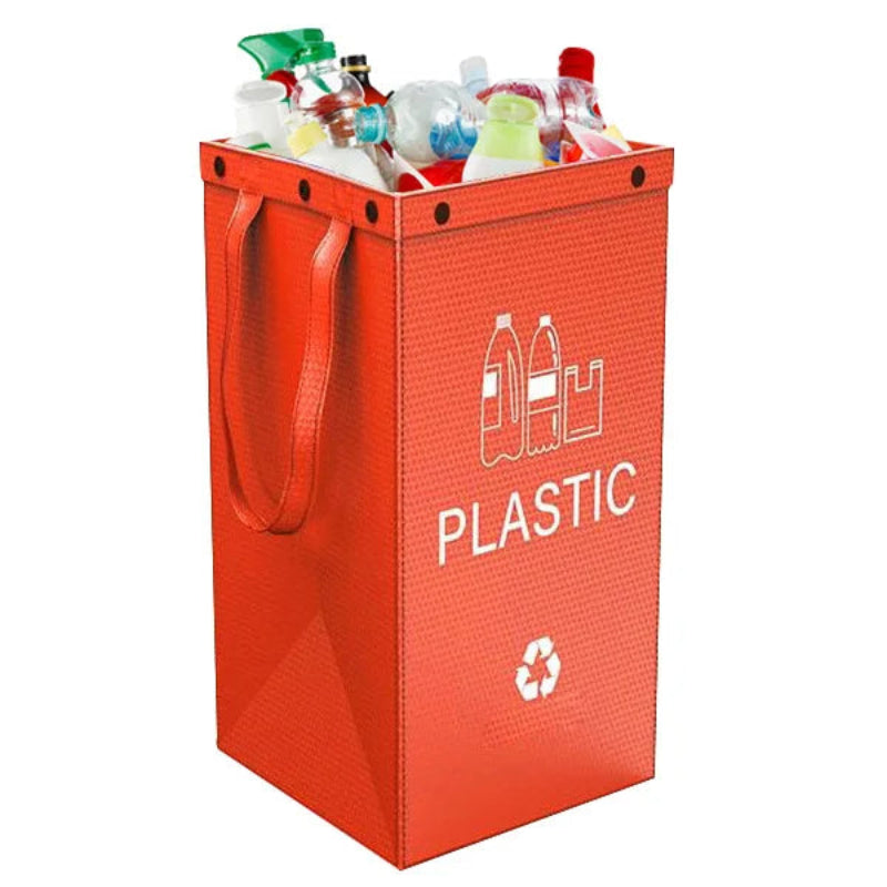 Poubelle à tri selectif 40L rouge