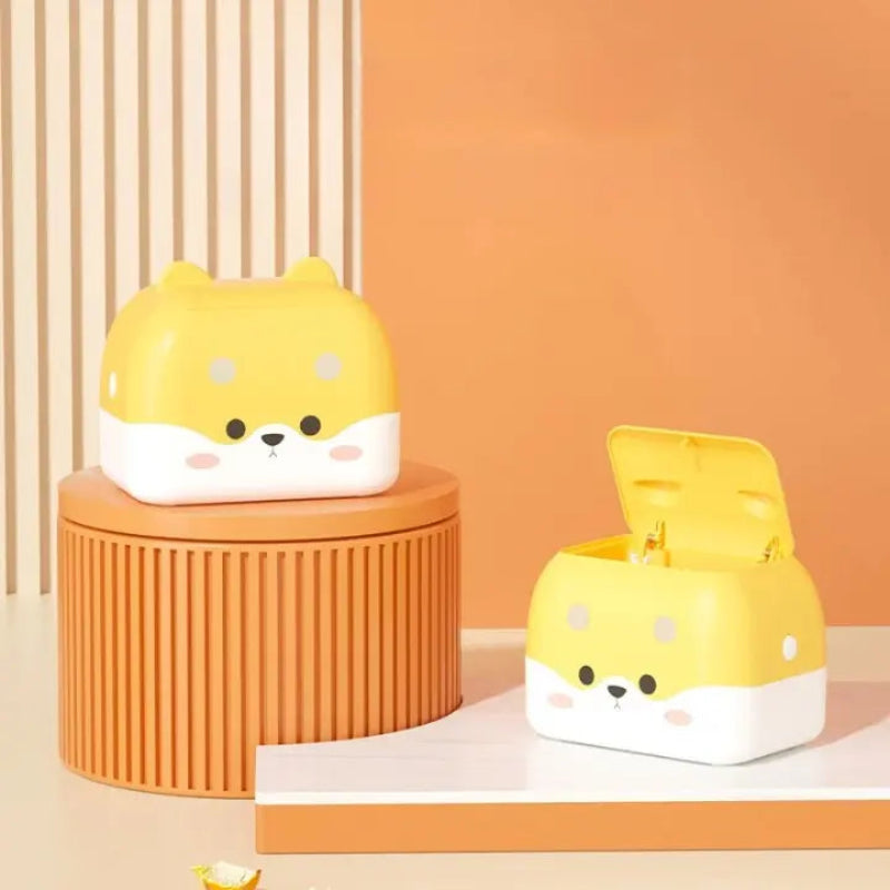 mini poubelle de bureau mignonne
