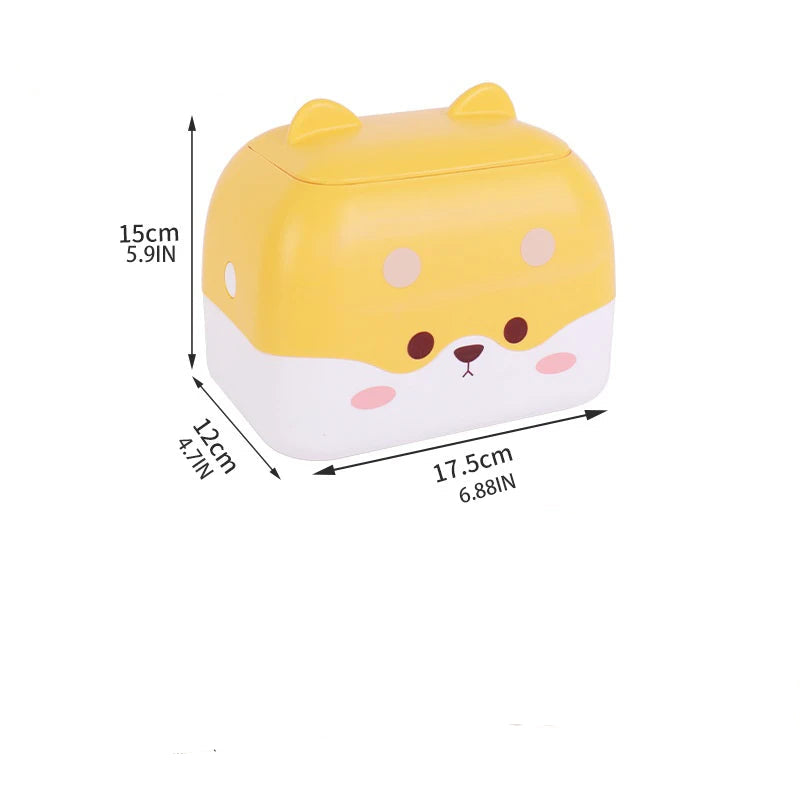 Dimension de la mini poubelle de bureau mignonne