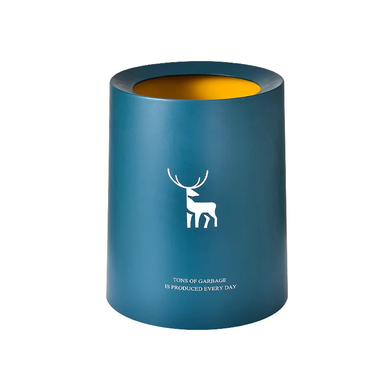 Mini poubelle de bureau bleu foncé cerf