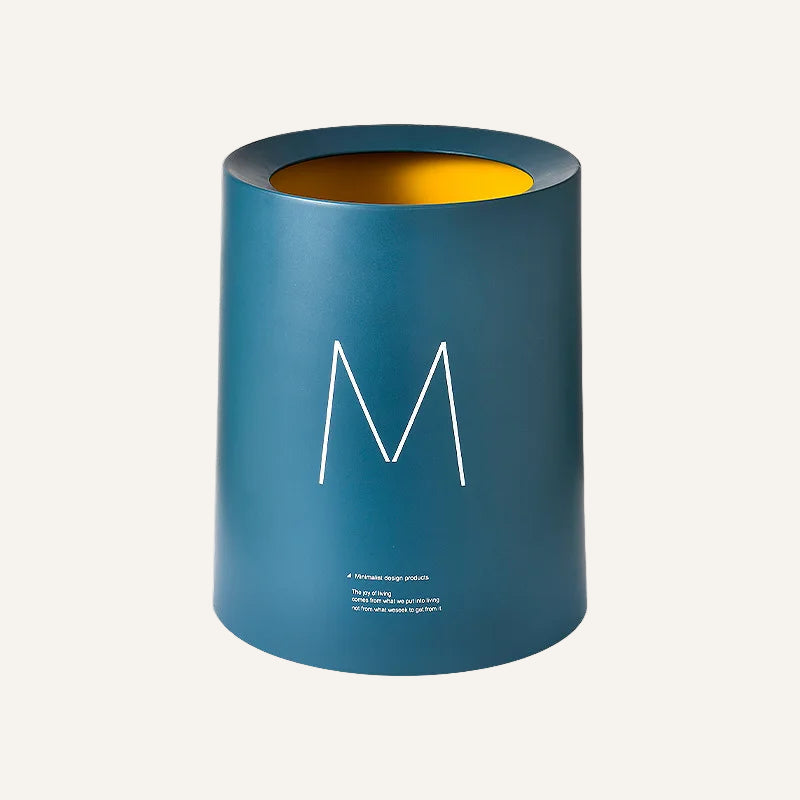 Mini poubelle de bureau bleu foncé m