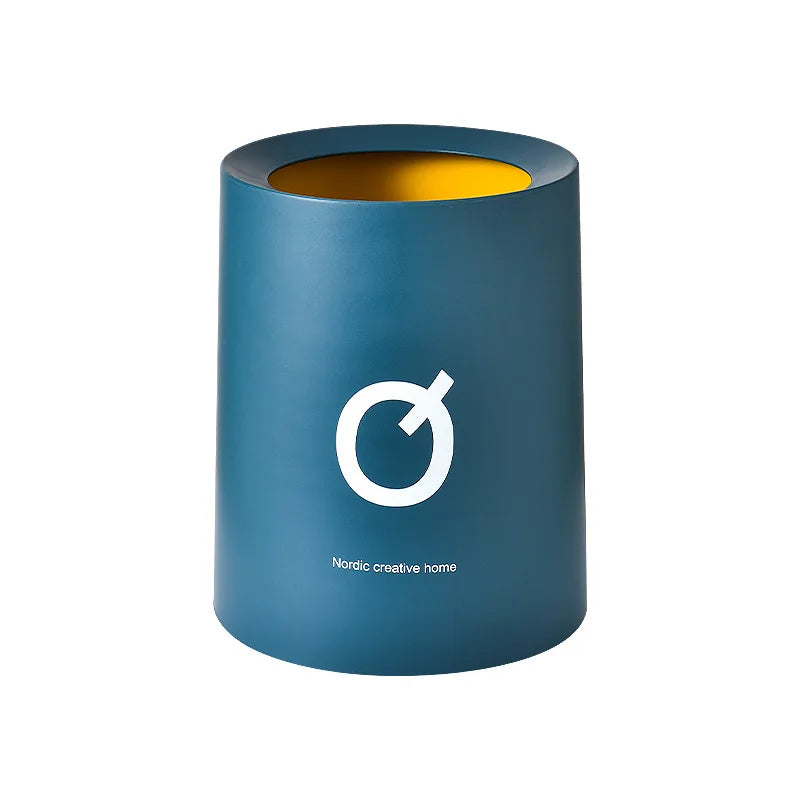 Mini poubelle de bureau bleu foncé q