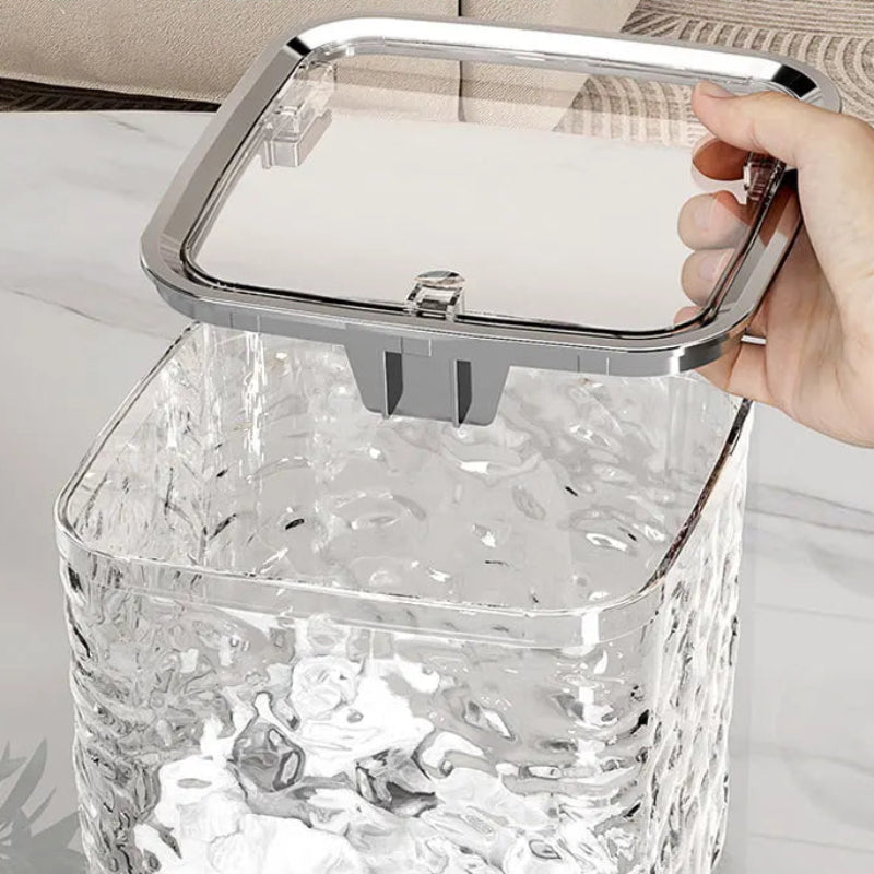 Le couvercle de la Mini poubelle de bureau design moderne