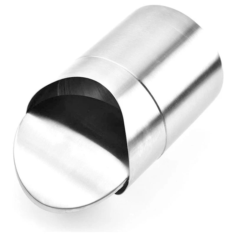 Mini poubelle de bureau en inox couvercle