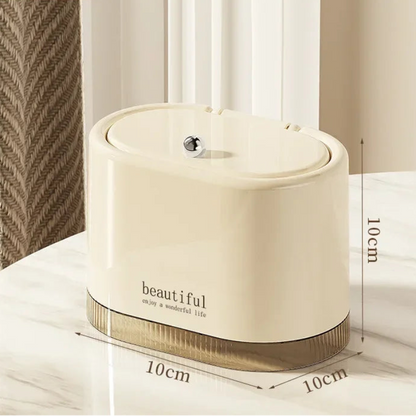 Dimension de la Mini poubelle de bureau vintage