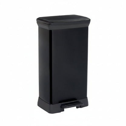 Poubelle a pedale noire 50L