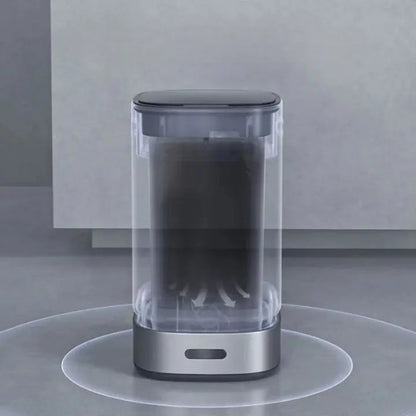Poubelle automatique 13L design blanc aspiration des déchets