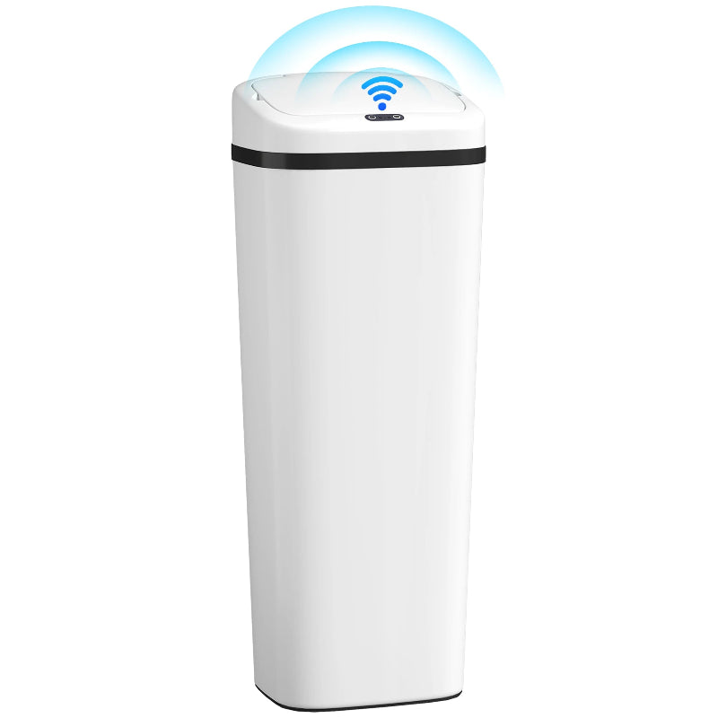 Poubelle automatique 50L blanche