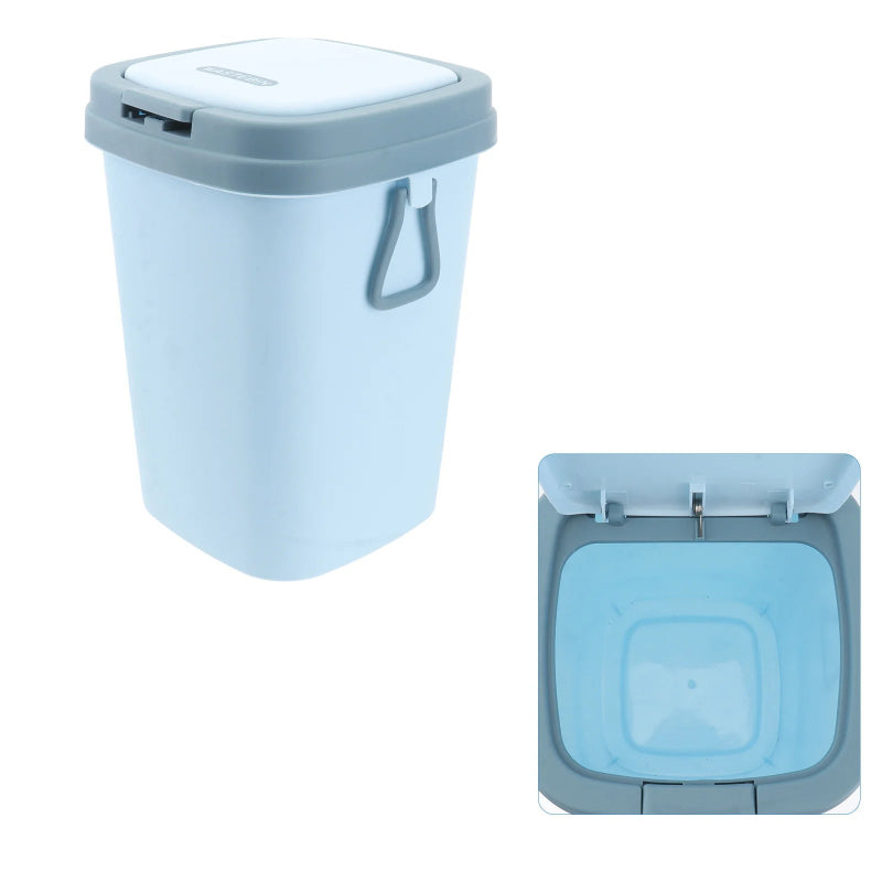 Intérieur de la Poubelle à couvercle en plastique