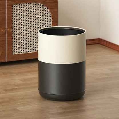 Poubelle de chambre 10L noire et blanche