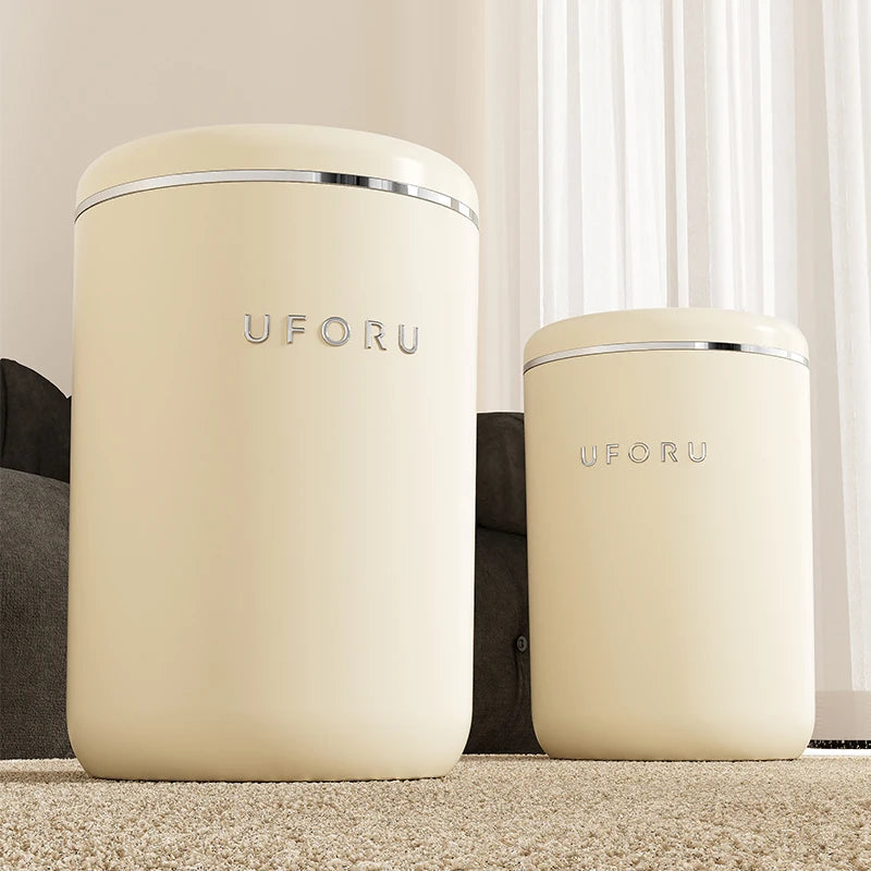 Poubelle de chambre beige 12L