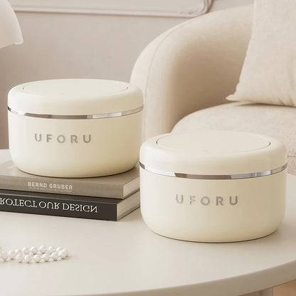 Poubelle de chambre beige 2L