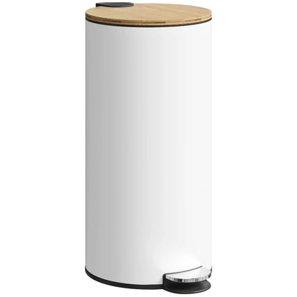 Poubelle de cuisine 30L blanche