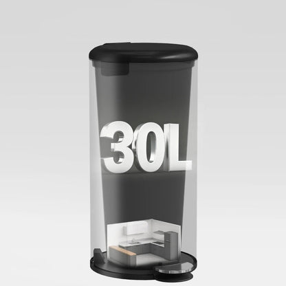 La capacité de la Poubelle de cuisine 30L noire