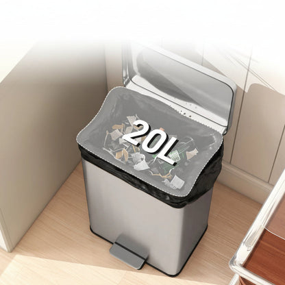 La capacité de la Poubelle de cuisine en inox 20L