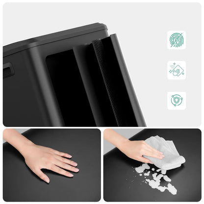Caractéristiques de la Poubelle de cuisine noire 40L