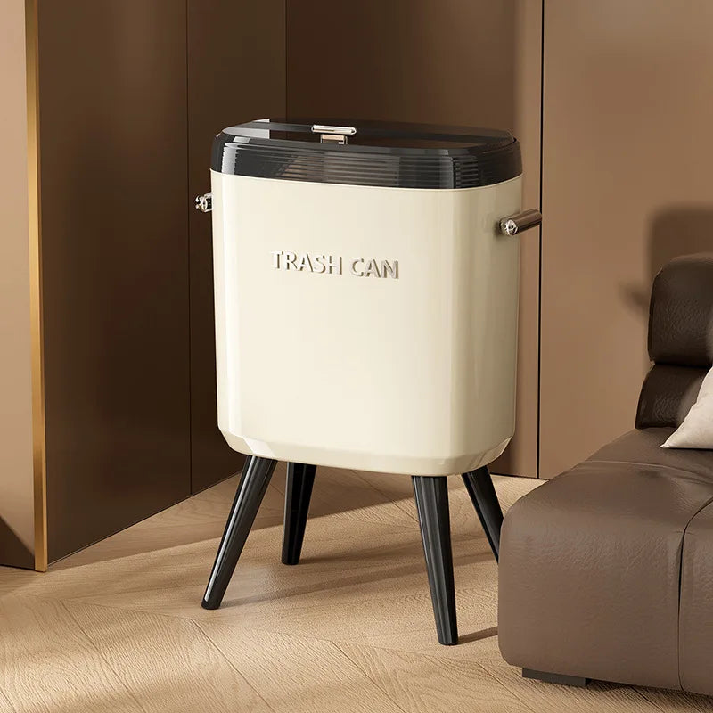 Poubelle de cuisine à pieds vintage