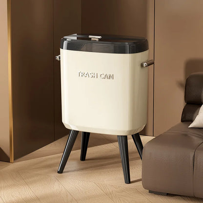 Poubelle de cuisine à pieds vintage