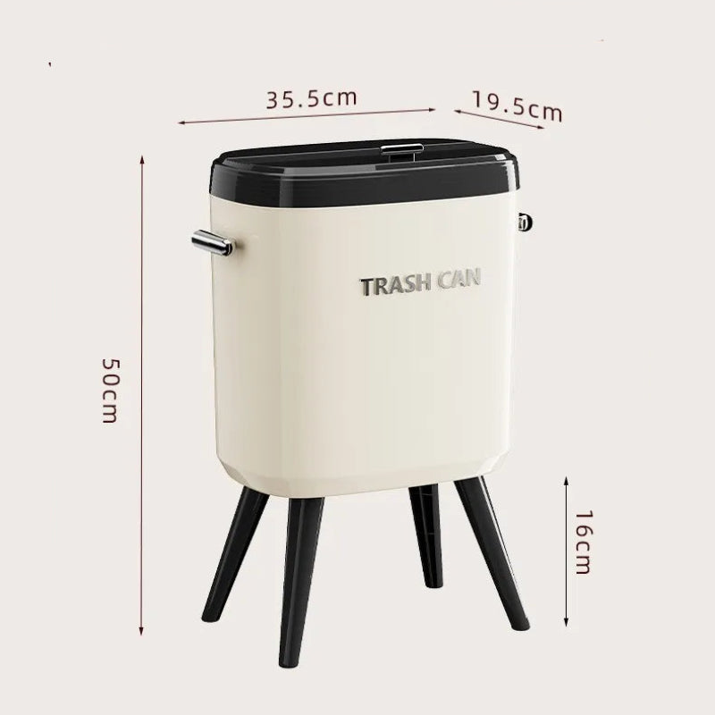 Dimension de la Poubelle de cuisine à pieds vintage