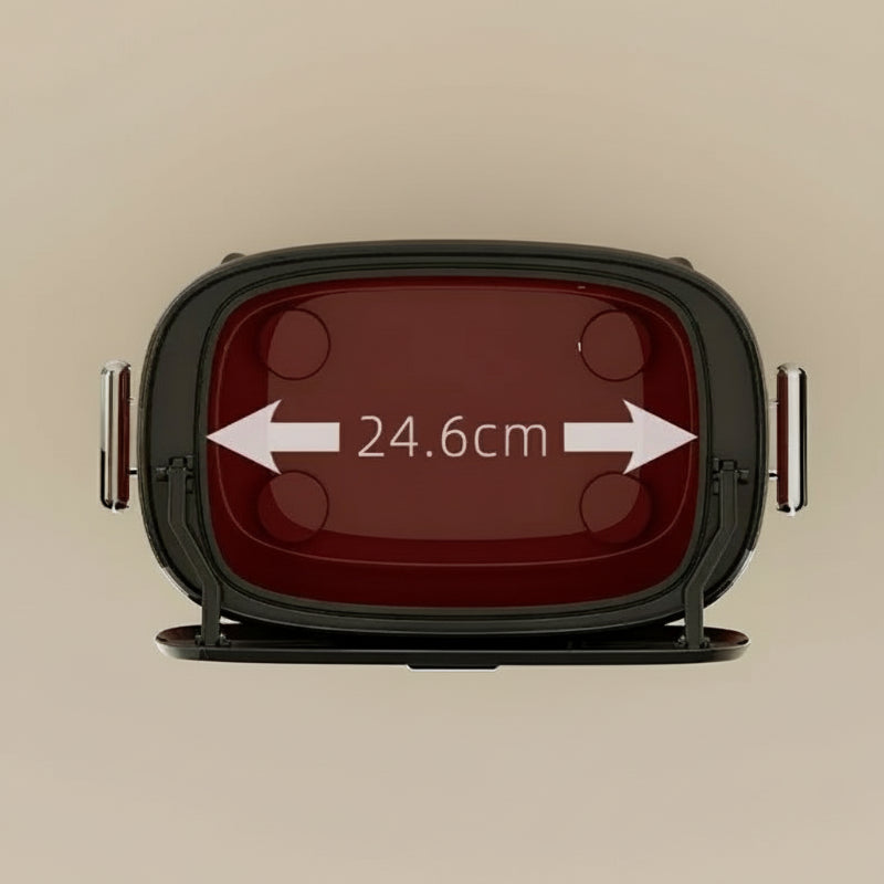 Poubelle de cuisine à roulette vintage diamètre intérieur