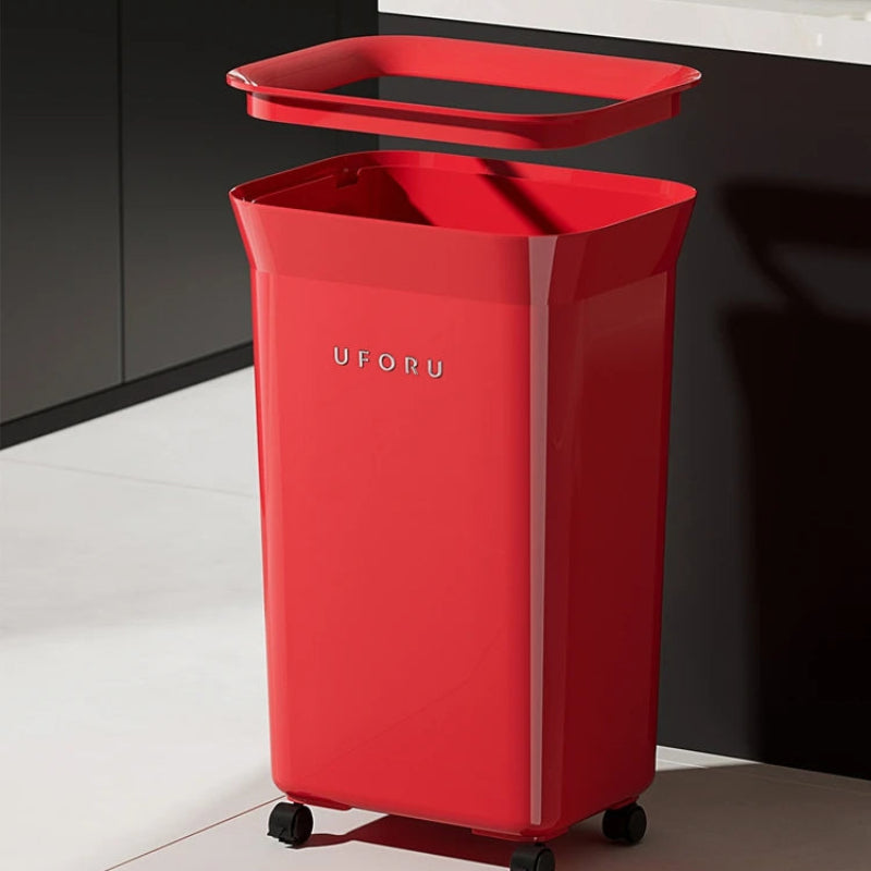 Le couvercle amovible de la Poubelle de cuisine à roulettes 20L