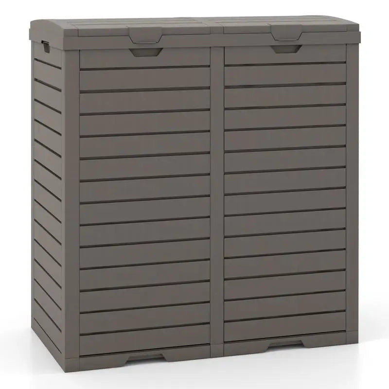 Poubelle de jardin à double compartiment 235L