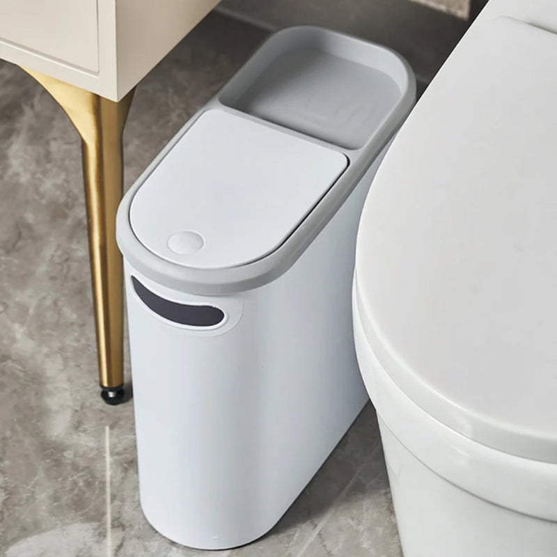 Poubelle de salle de bain 10L blanche