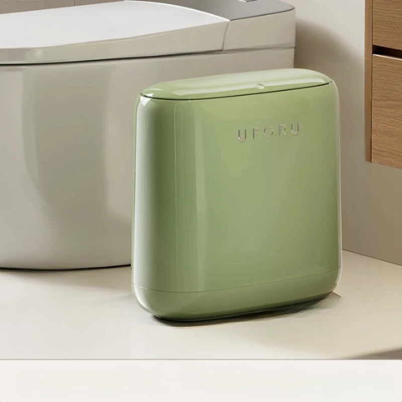Poubelle de salle de bain design moderne vert