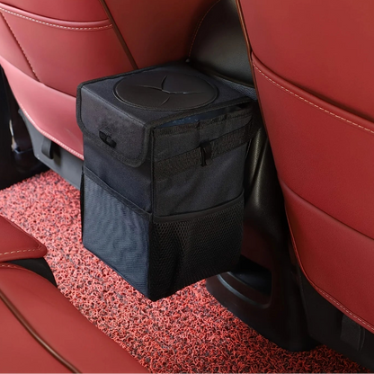 Poubelle de voiture design carree noire