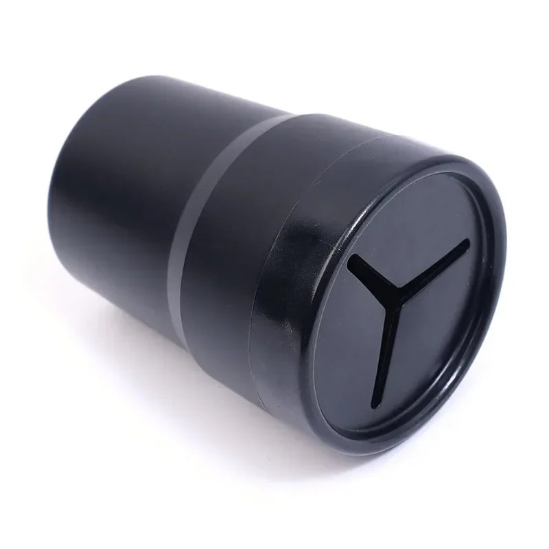 Poubelle de voiture noire compacte de côté