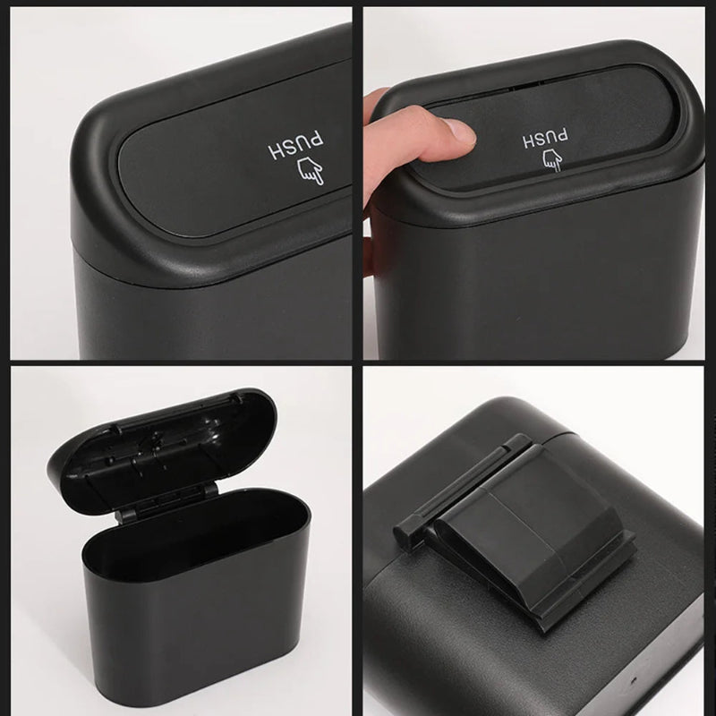 Caractéristiques de la Poubelle de voiture suspendue push