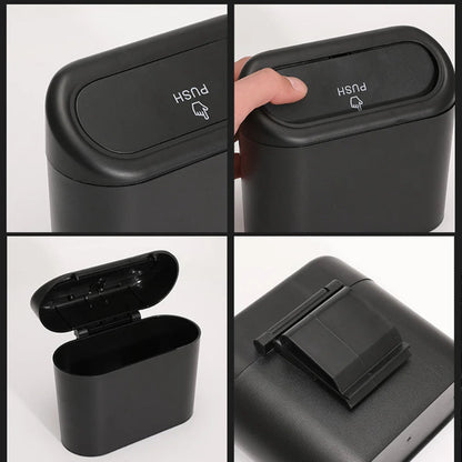 Caractéristiques de la Poubelle de voiture suspendue push