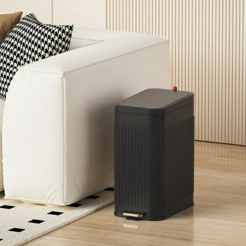 Poubelle design luxe 5L à couvercle noire