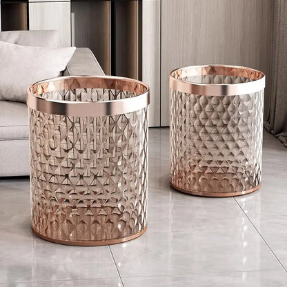 Poubelle design moderne 10L champagne gold