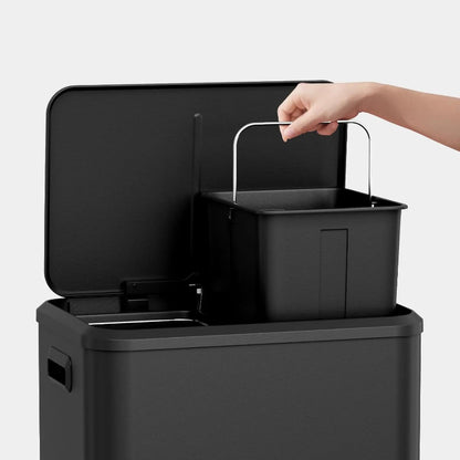 Poubelle à double compartiment 30L seau