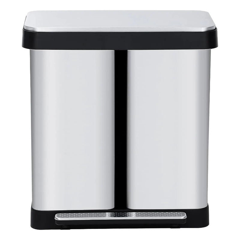 Poubelle à double compartiment 72L