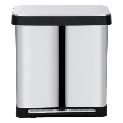 Poubelle à double compartiment 72L