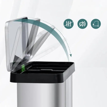 Couvercle de la Poubelle à double compartiment 72L