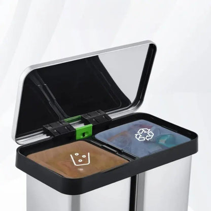 Tri de la Poubelle à double compartiment 72L