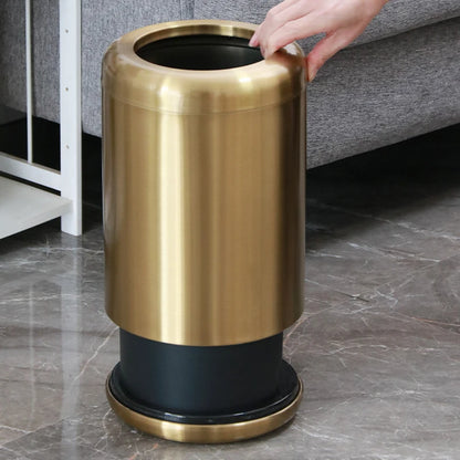 Poubelle en inox ronde 8L seau