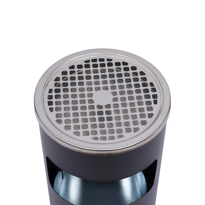 Vue de haut de la Poubelle exterieure noire 15L