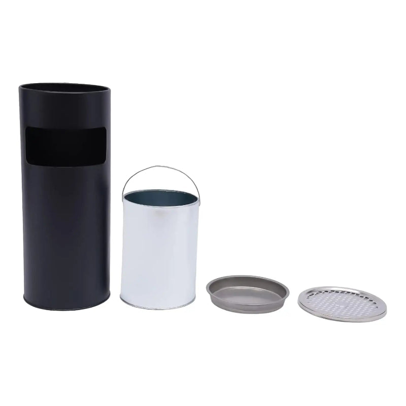 Diiférentes pièces de la Poubelle exterieure noire 15L